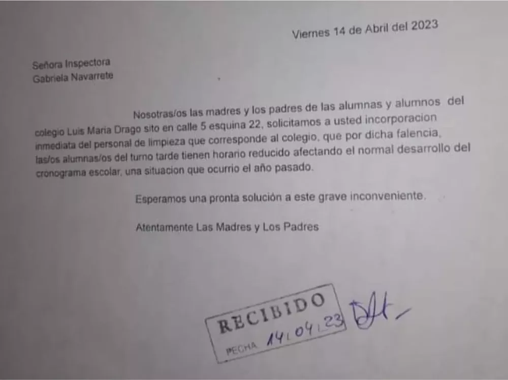 nota inspectora