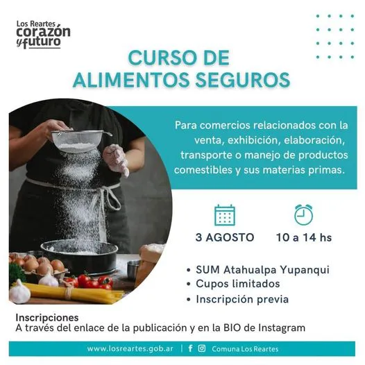 curso alimentos los reartes