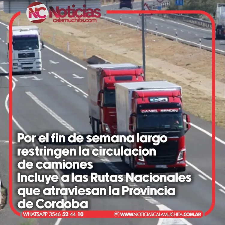 rutas de cordoba camiones