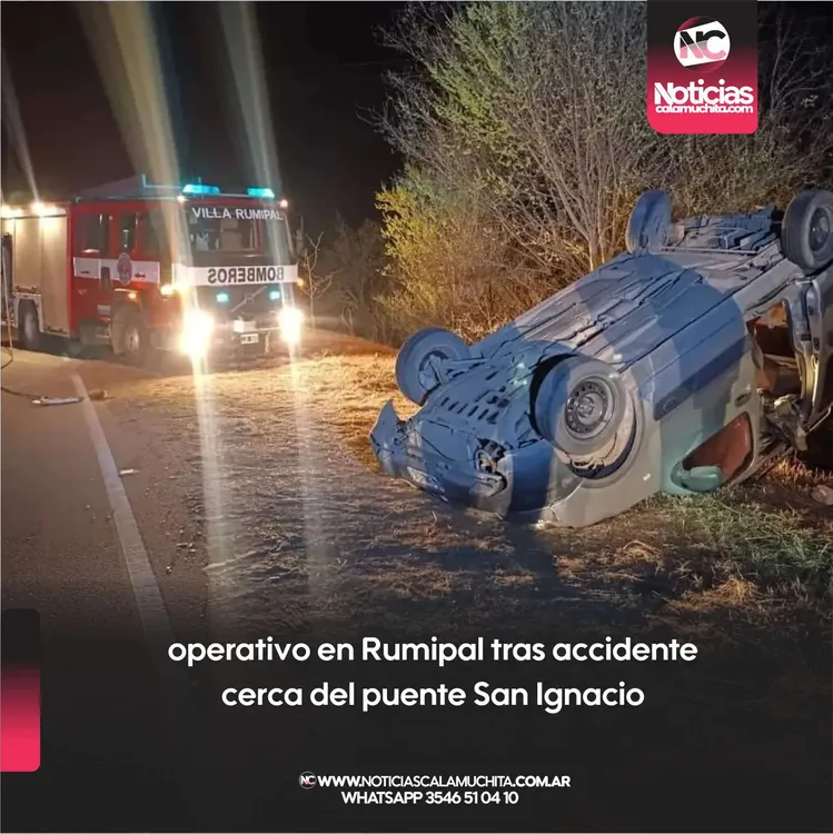 operativo en Rumipal tras accidente cerca del puente San Ignacio