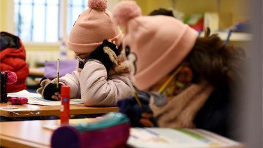 Frio en las aulas de los Colegios