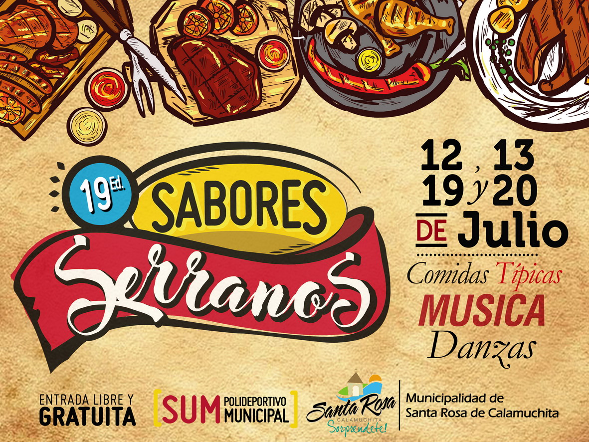 FLYER SABORES 2019 vectores marron