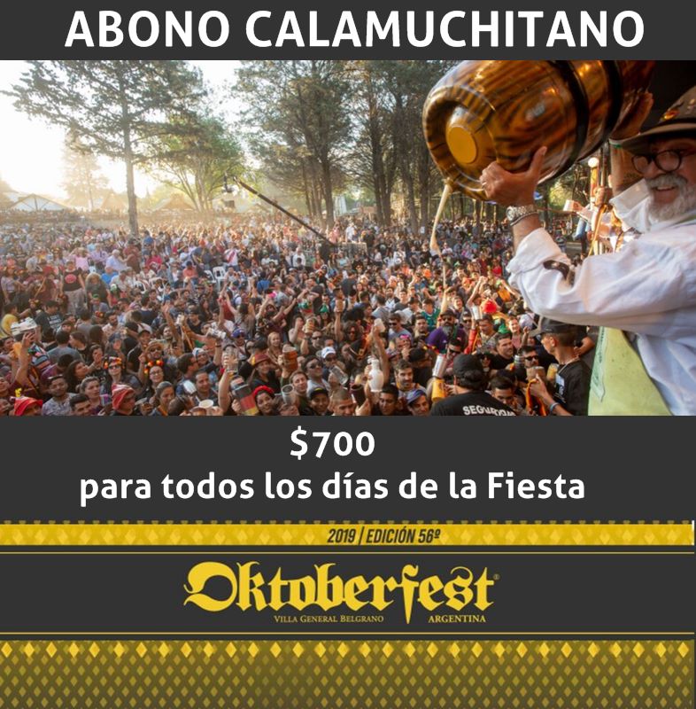 Abono Calamuchitano Oktoberfest