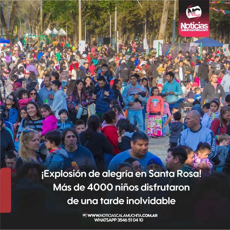¡Explosión de alegría en Santa Rosa! Más de 4000 niños disfrutaron de una tarde inolvidable