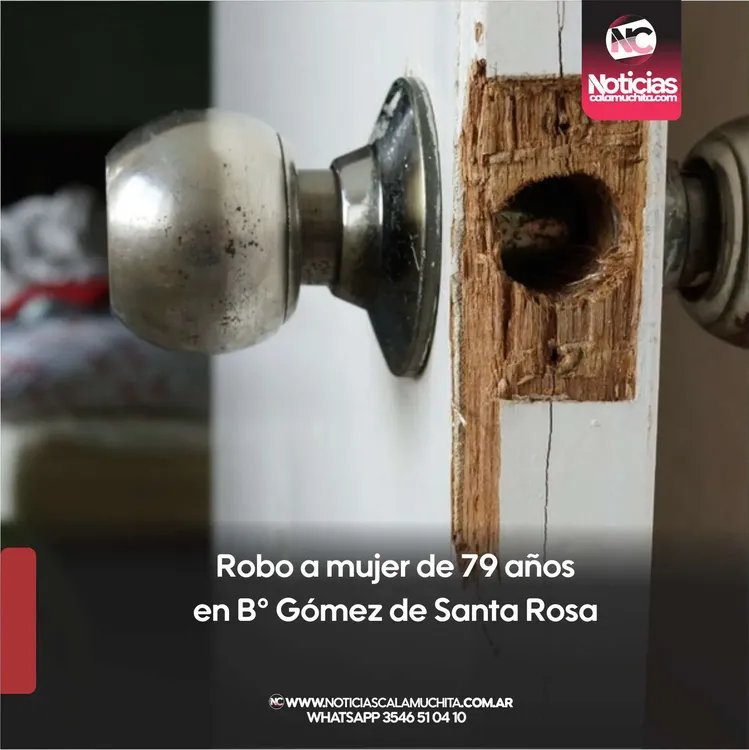 Robo a mujer de 79 años en B° Gómez de Santa Rosa