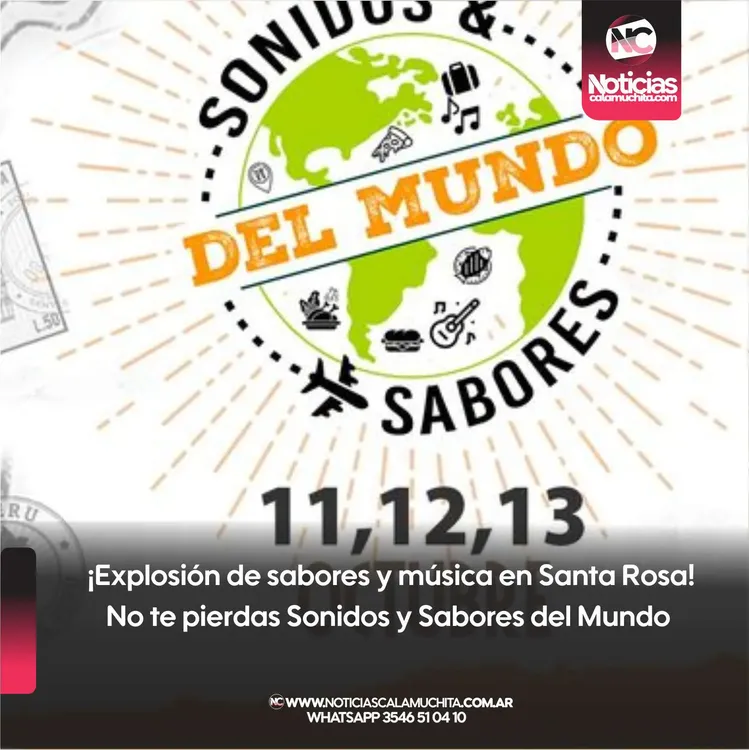 ¡Explosión de sabores y música en Santa Rosa! No te pierdas Sonidos y Sabores del Mundo