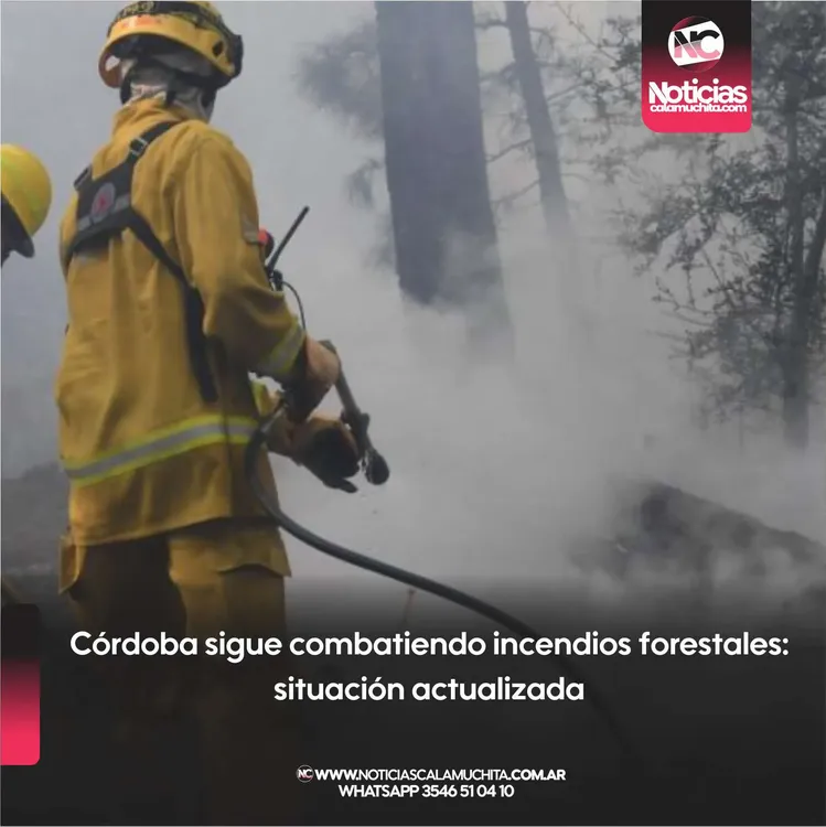 Córdoba sigue combatiendo incendios forestales situación actualizada