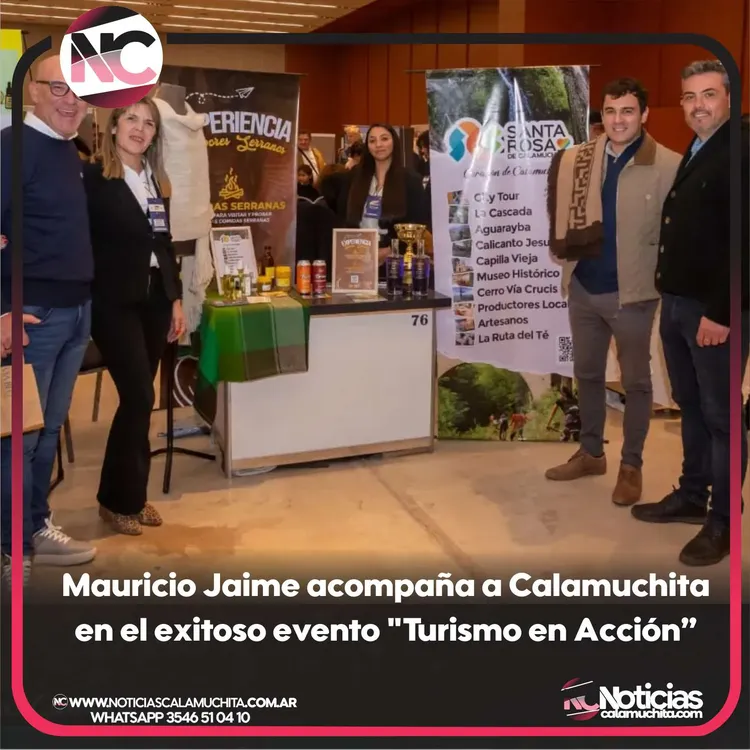 Legislador Jaime acompaña a Calamuchita en el exitoso evento Turismo en Acción