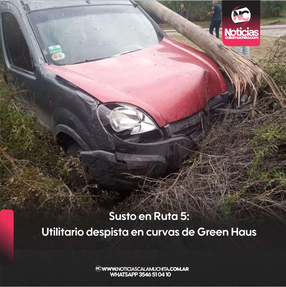 Susto en Ruta 5 Utilitario despista en curvas de Green Haus