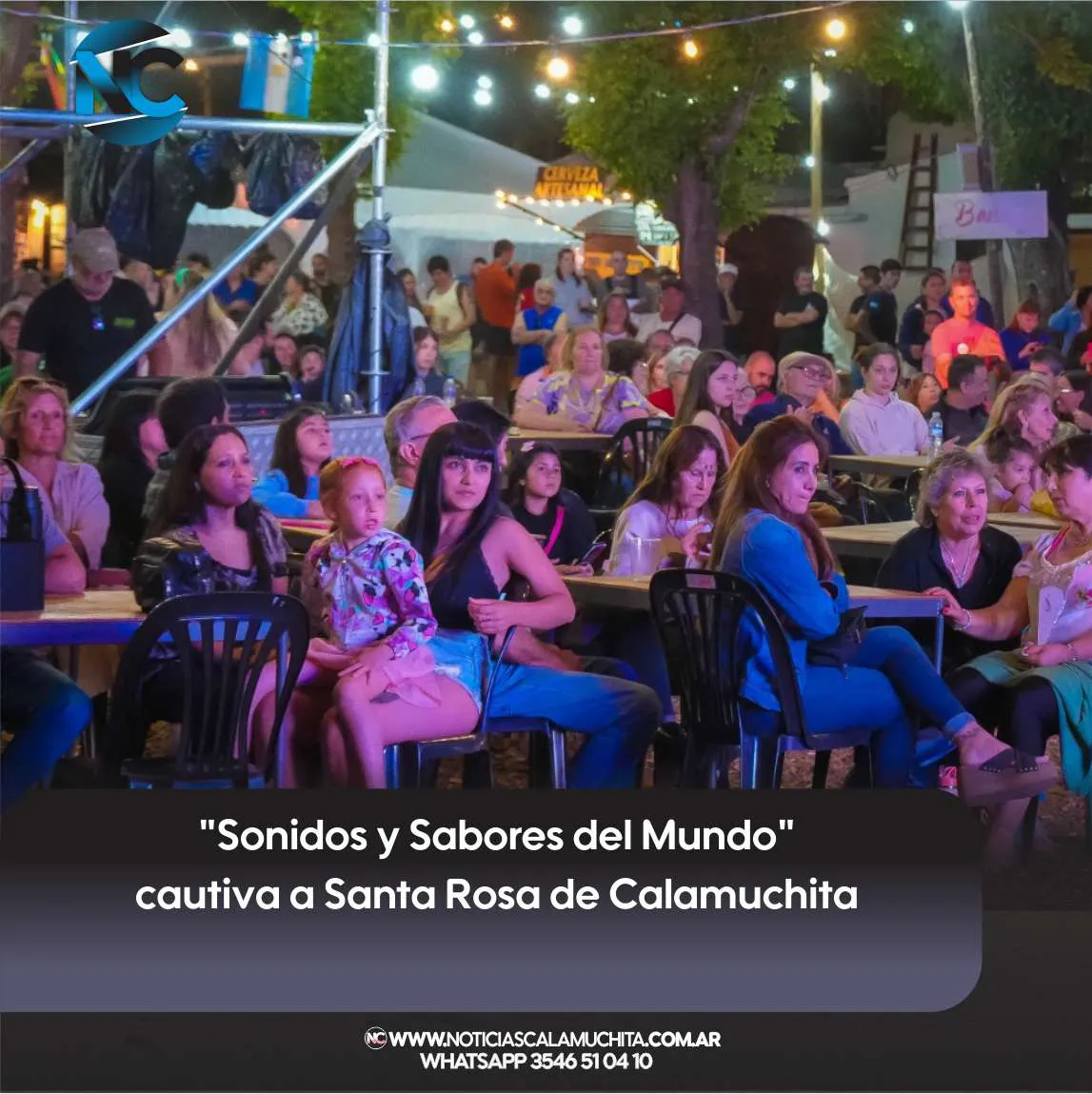 Sonidos y Sabores del Mundo cautiva a Santa Rosa de Calamuchita