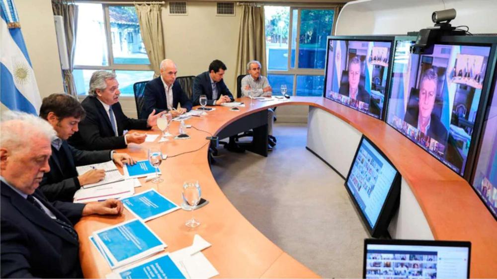 Alberto Fernandez Videoconferencia Olivo