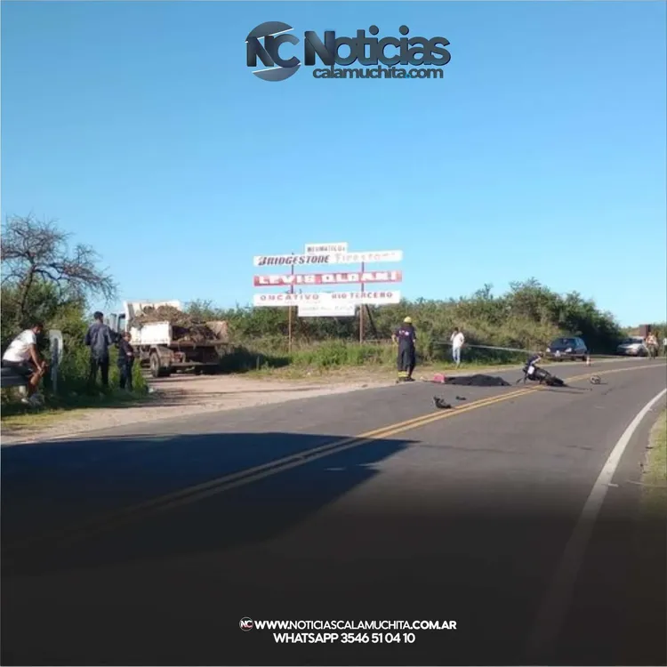 Trágico choque en Embalse  Joven motociclista muere y su acompañante lucha por su vida pagina