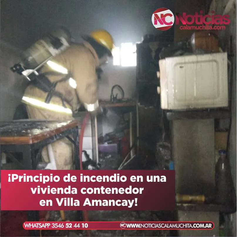 Incendio villa Amancay