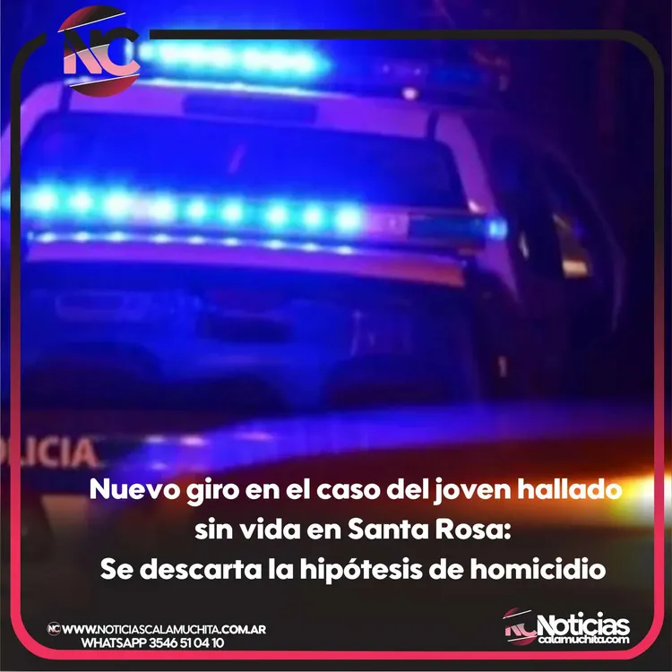 Nuevo giro en el caso del joven hallado sin vida en Santa Rosa Se descarta la hipótesis de homicidio