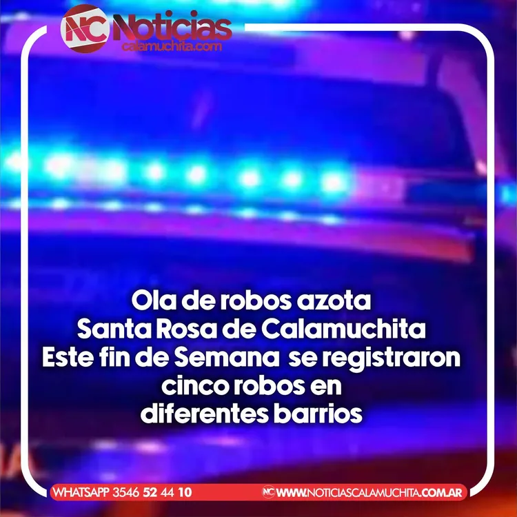 Ola de Robos en Santa Rosa