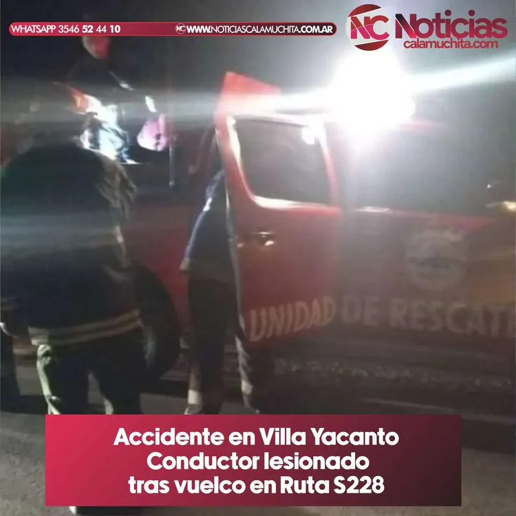 Accidente en villa General Belgrano