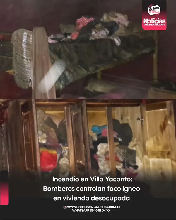Incendio en Villa Yacanto Bomberos controlan foco ígneo en vivienda desocupada