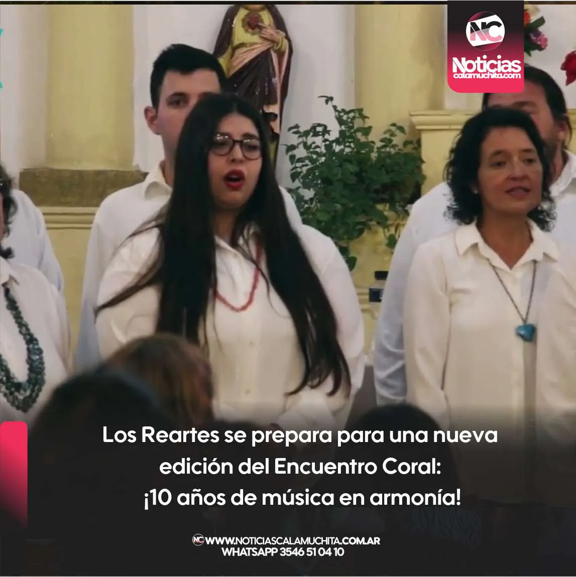 Los Reartes se prepara para una nueva edición del Encuentro Coral  ¡10 años de música en armonía!