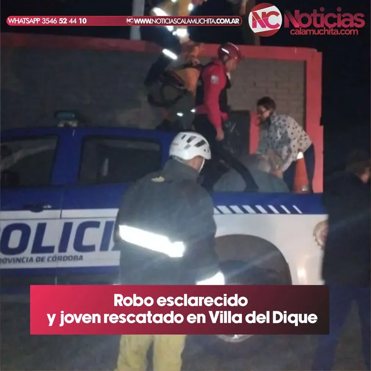 Robo y rescate en villa del dique