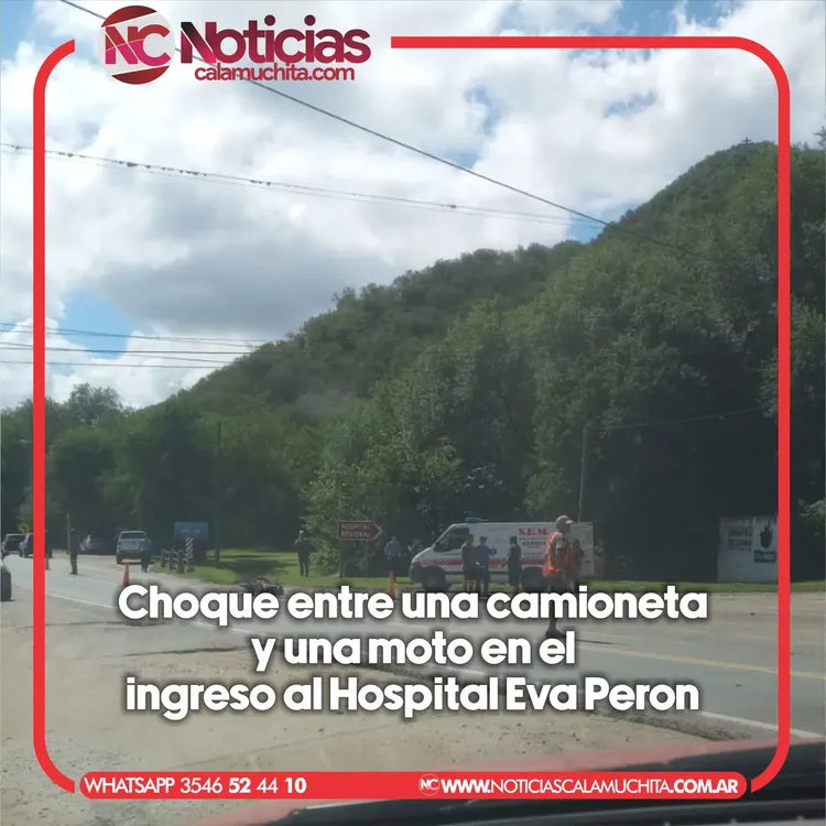 accidente entrada hospital